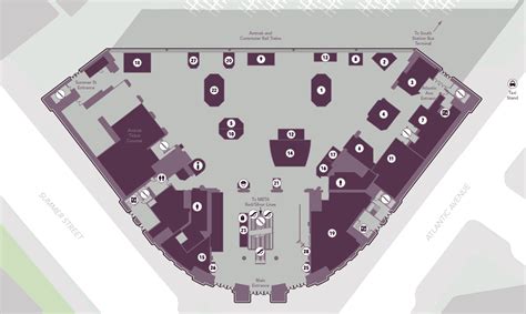 Boston South Station Bus Terminal Map - Washington Map State