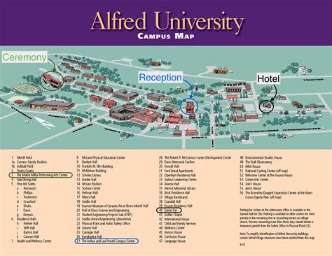 Alfred University Campus Map - Map Of Ireland