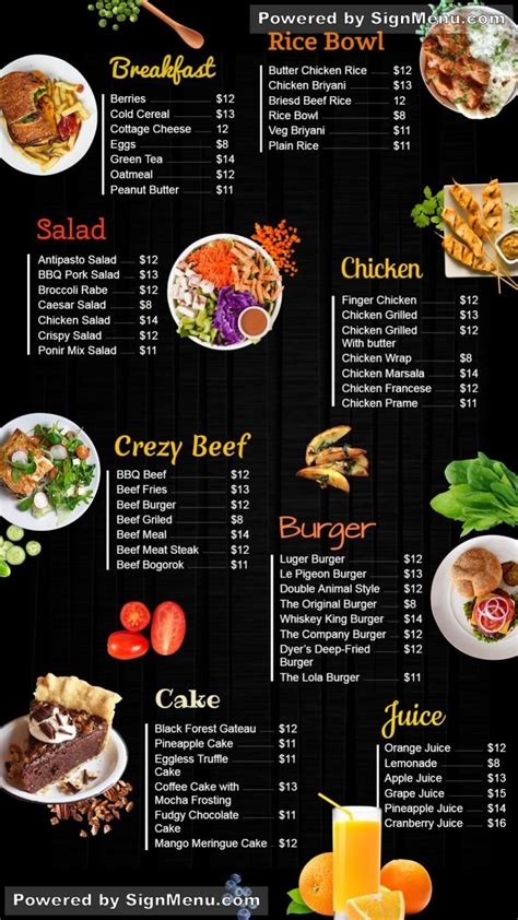 Complete #digitalsignage menu boards #design for #restaurants and # ...