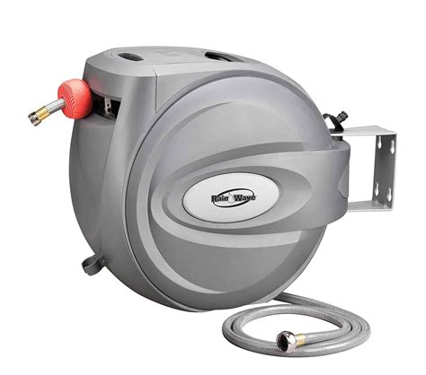 RAINWAVE Retractable Swivel Wall Mounted Hose Reel