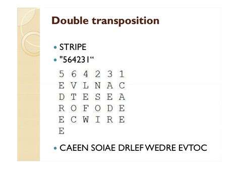 Transposition cipher