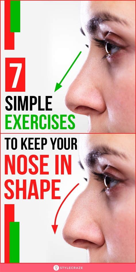 7 Unbelievable Exercises That Will Help Keep Your Nose In Shape | Nose ...