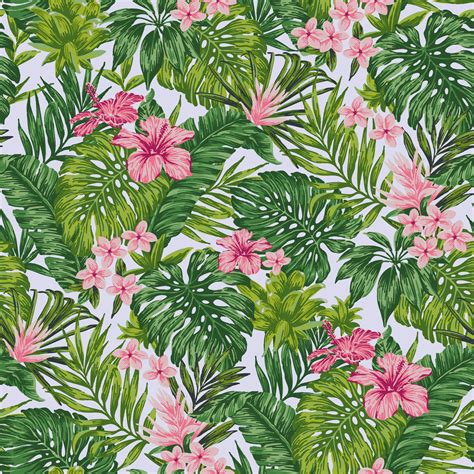 Waverly Inspirations 100% Cotton 45" Width Tropical Print Pink Color ...