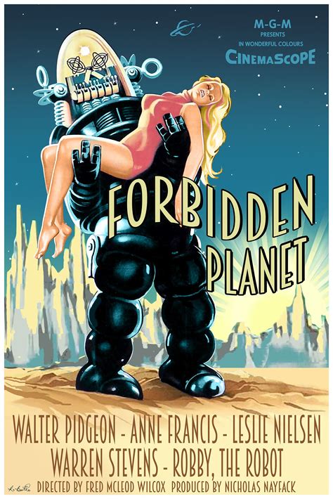 Forbidden Planet poster, by Robert Bertie | Forbidden planet, Planet ...