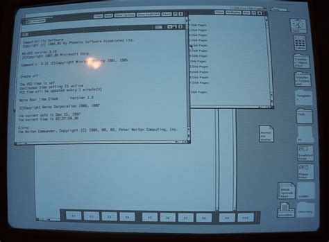 Here you see the Xerox Star computer running an emulator for an IBM PC ...