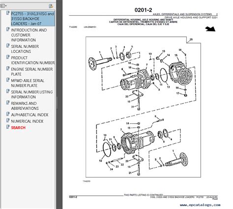 John Deere 310 Backhoe Parts Diagram