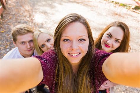 Selfportrait photobomb stock image. Image of beauty, creative - 46997009