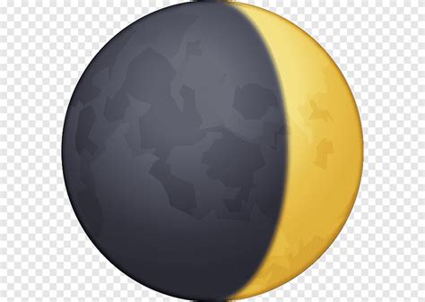 Lunar phase Moon Emoji Crescent, Moon, แบล็กมูน, วงกลม png | PNGEgg