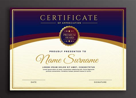 Business License Certificate Template