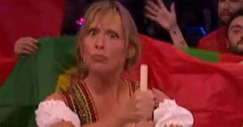 Mel Giedroyc 'wins Eurovision' with hilarious scene stealing moment ...