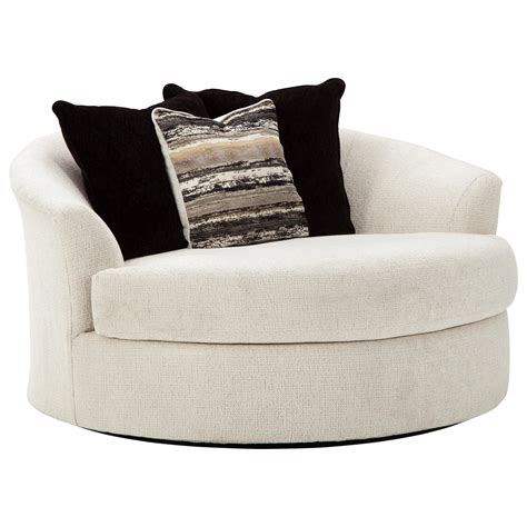 Ashley Furniture Cambri 9280121 Oversized Round Swivel Chair | Schewels ...