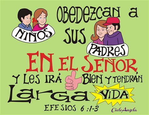 Efesios 6:1-3 | ** ️JESÚS con los niños | Pinterest | Bible, Frases and ...