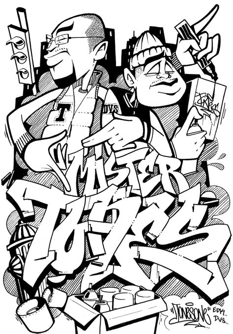 Graffiti Characters Coloring Pages at GetDrawings | Free download