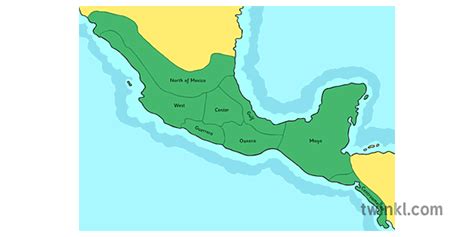 map of mesoamerica cum finibus notatis Illustration - Twinkl