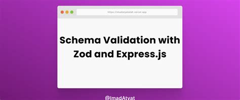 Schema Validation with Zod and Express.js - DEV Community