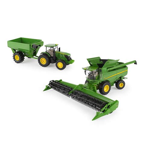 John Deere 1/32 Combine Harvesting Toy Set - LP79390 - Walmart.com