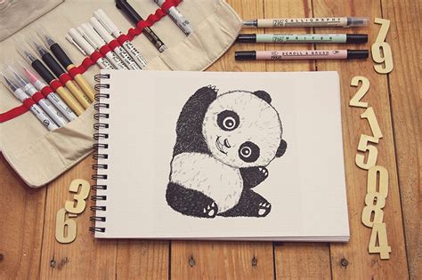 How to Draw a Panda - A Cute Panda Drawing Tutorial