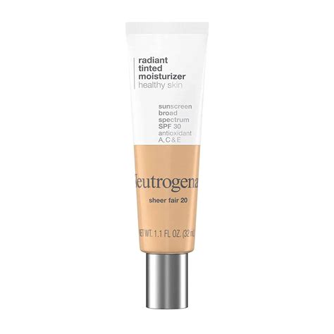 Neutrogena Radiant Tinted Moisturizer, SPF 30 (Middle Shade) | 1.1 ...