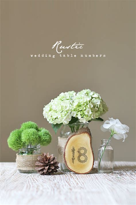 Milo and Mitzy: DIY- Rustic wedding numbers