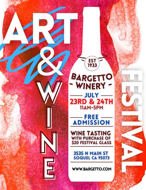 Art & Wine Festival at Bargetto Winery