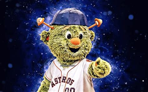 Download wallpapers Orbit, 4k, mascot, Houston Astros, baseball, MLB ...