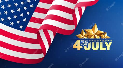 Premium Vector | 4th of July banner template. USA independence day ...