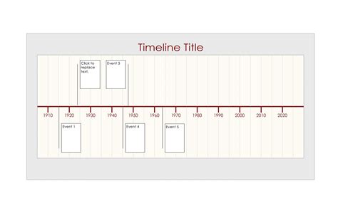 Timeline Template Printable