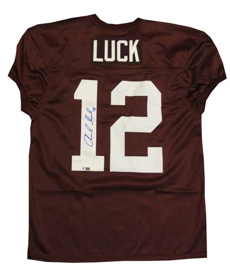 Andrew Luck Signed Stanford Football Jersey Panini Authentic COA Andrew ...