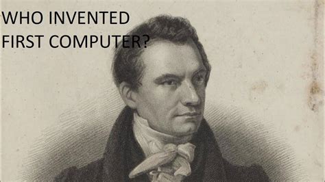 WHO INVENTED FIRST COMPUTER??--INFORMATION ABOUT IT - YouTube