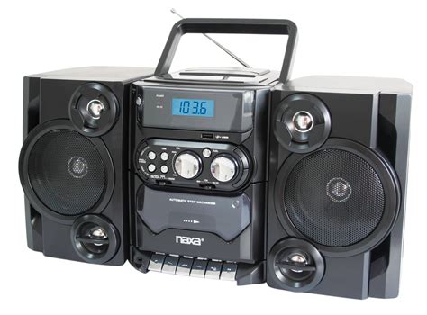 Naxa NPB428 Portable MP3/CD Player With AM/FM Radio & Detachable ...