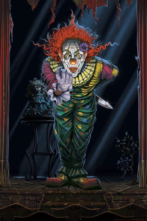 Scary Clown Paintings