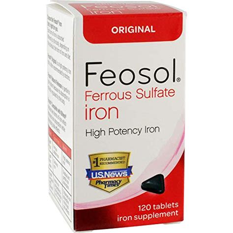 Feosol Iron Supplement, Original formula, Ferrous Sulphate