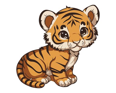 Cute Tiger SVG, Tiger Clip Art, Tiger Clipart, Tiger Cricut Svg - Etsy