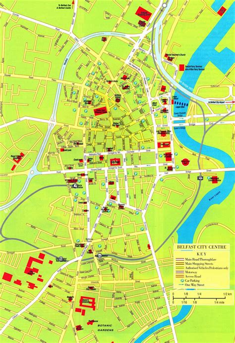 Belfast City Centre Map Printable | Map Of West