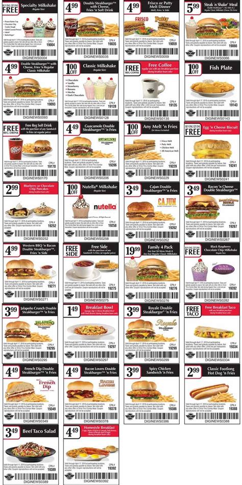 Steak And Shake Printable Coupons