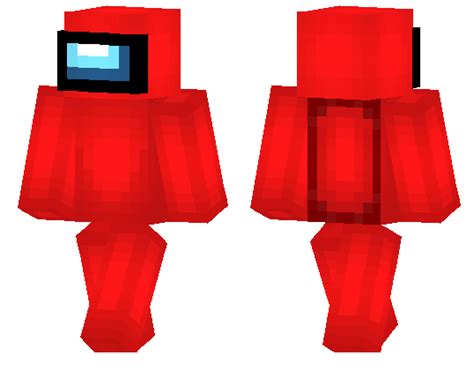 Red SUS Among Us | Minecraft PE Skins