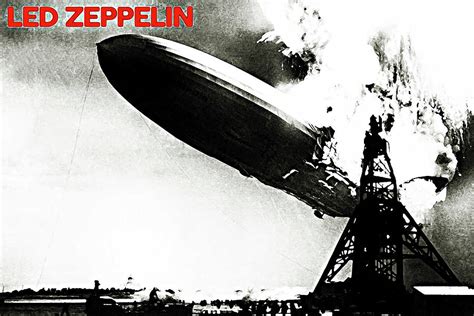 Led Zeppelin Album Cover Print 1969 Hard Rock Blues Rock Digital Art by ...