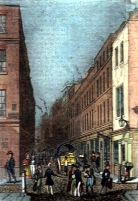 ANTIQUE PRINT: PATERNOSTER ROW.