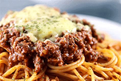 Spaghetti Bolognese Cheese