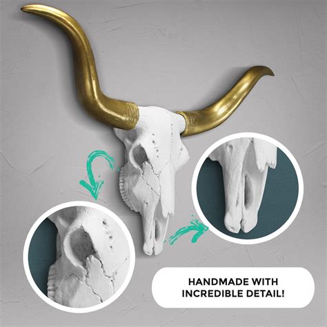 Longhorn Skull Wall Decor | Cow Skull Decor by Wall Charmers