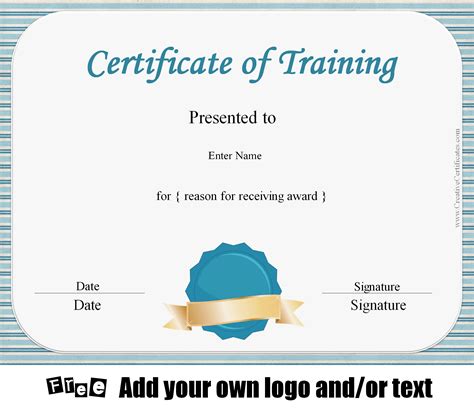 Certified Trainer Certificate Template