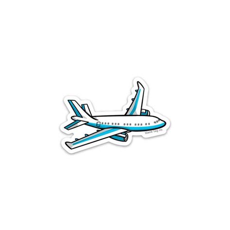 The Airplane Sticker | Travel stickers, Hydroflask stickers, Cute ...