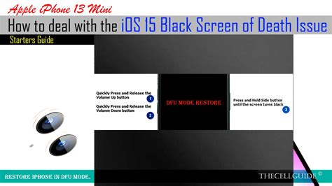 How To Fix The Apple iPhone 13 Mini Black Screen Of Death Issue