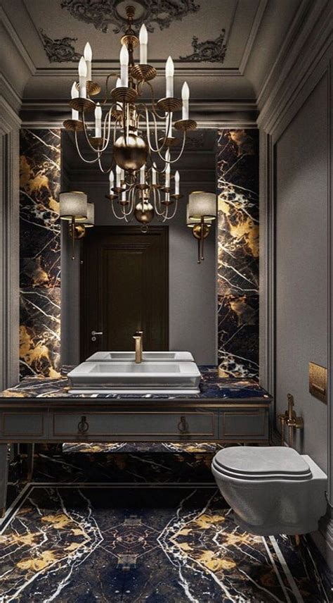 48 Stunning Black Marble Bathroom Design Ideas # ...