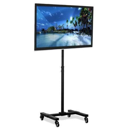 Mount-It! Adjustable Mobile TV Stand Cart | Screen Size 13 inch to 42 ...