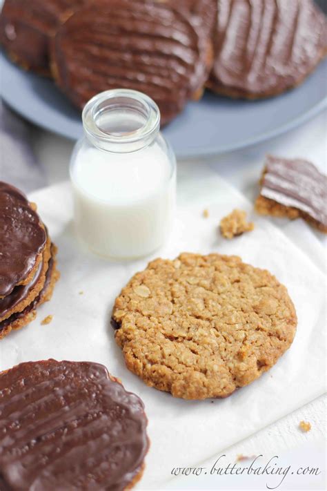 Chocolate Coated Hobnobs (Oat Cookies) – Butter Baking