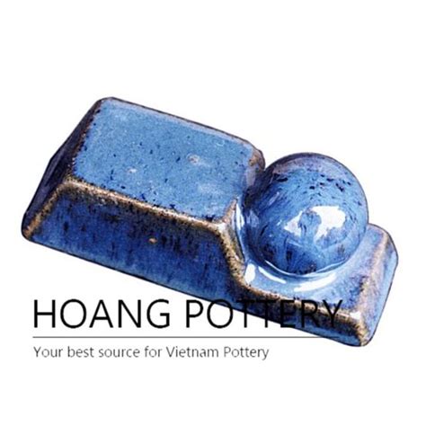 Blue ball ceramic pot feet