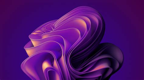 Windows 11 Wallpaper 4K, Purple, Abstract background