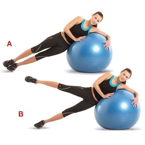 Stability ball leg raise | Ball exercises, Exercise ball abs, Exercise