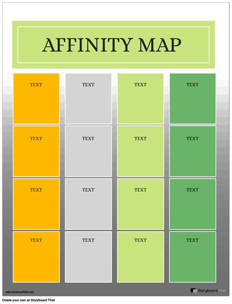 Affinity Map 4 Storyboard by templates